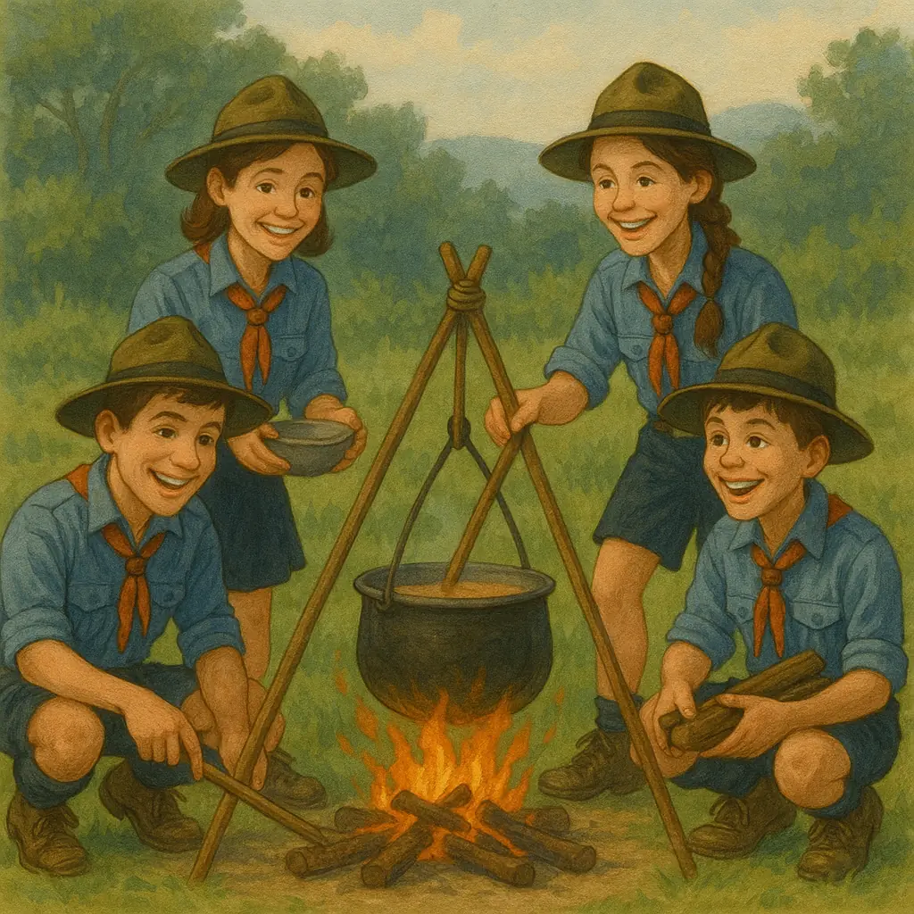 Scout che cucinano