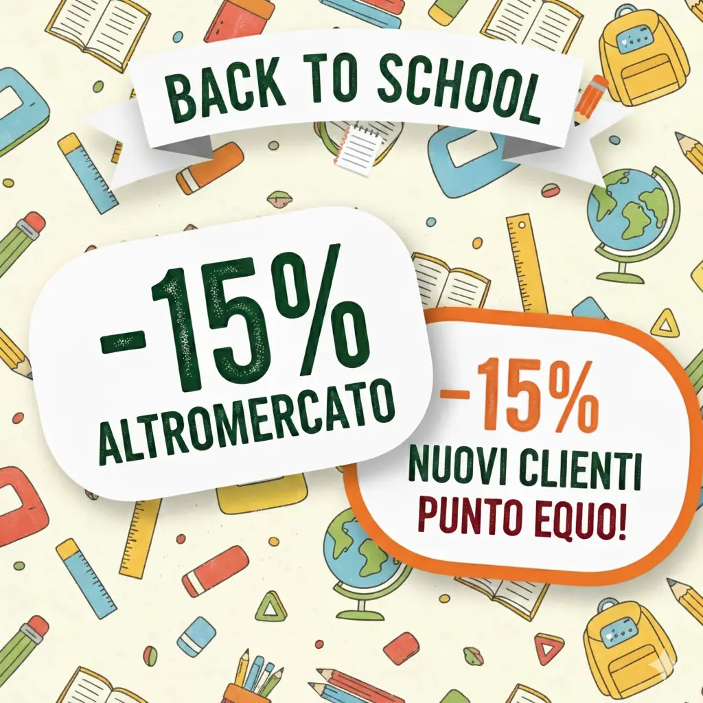 Back to school sconto