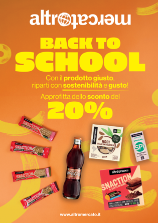 Locandina Altromercato back to school