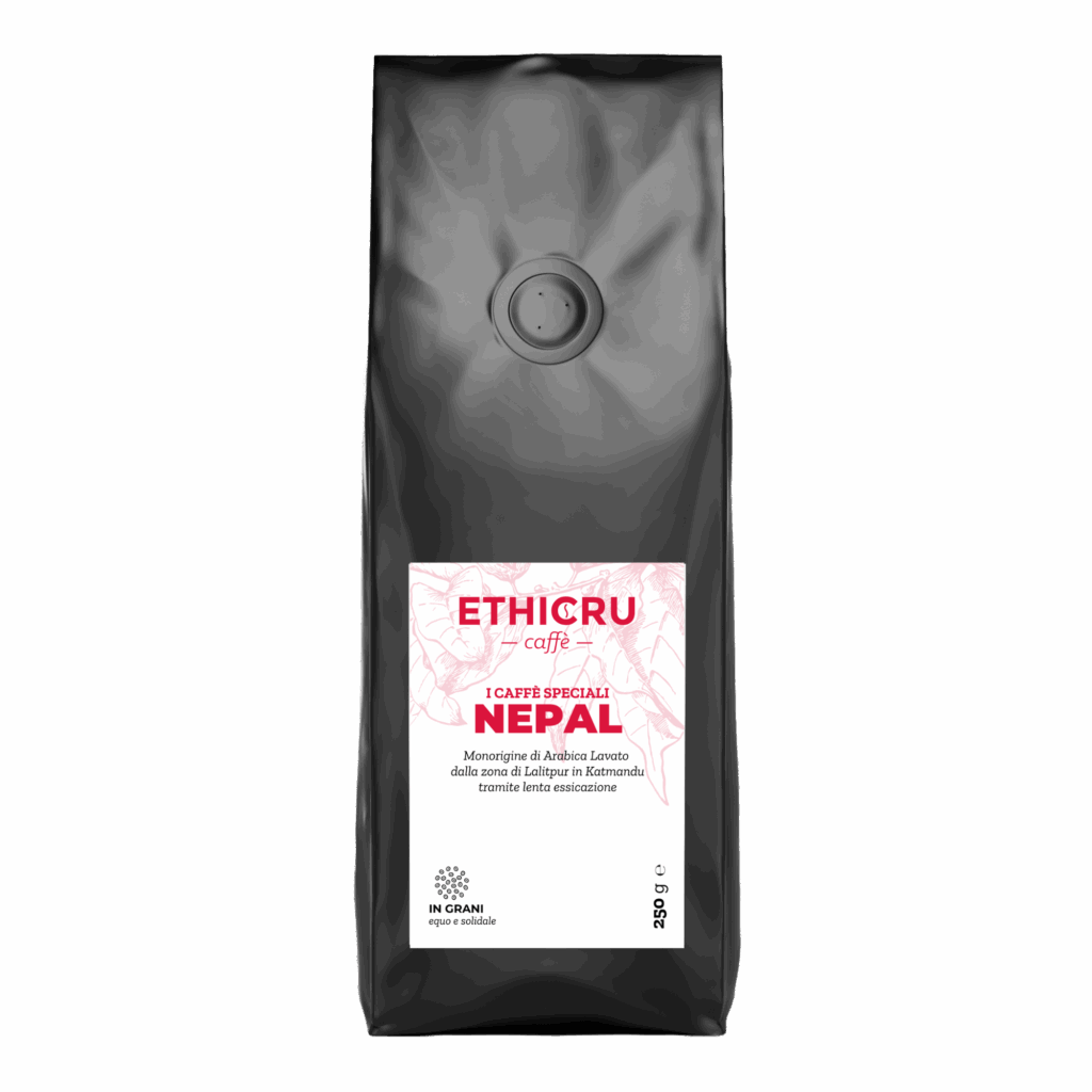 Pacchetto di caffè in grani ETHICRU nepal